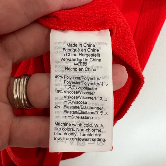 Women’s Madewell Texture & Thread Orange Short Sleeve Dress - Size Medium - Picture 6 of 6